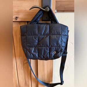 Lululemon Black Quilted Crossbody Bag